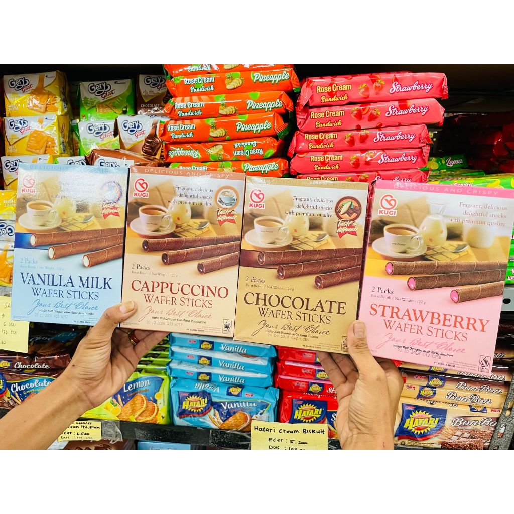 

KUGI WAFER STIK 120 Gr KARDUS ISI 24 BOX karton snack hajatan