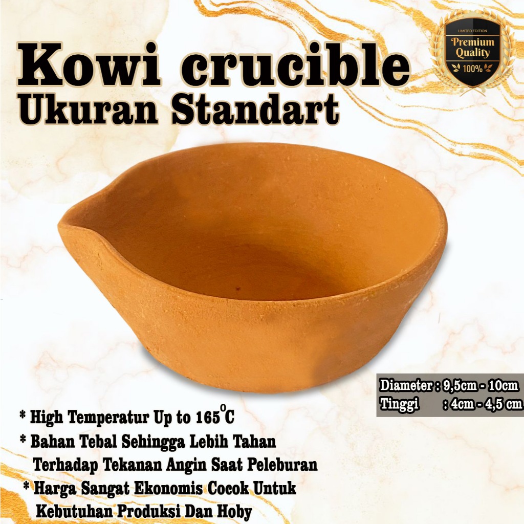 kowi krusibel crucible peleburan emas crucible melting disc