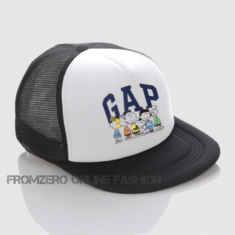 PROMO Topi Snapback Trucker Jaring Pria Terbaru Berlogo GAP