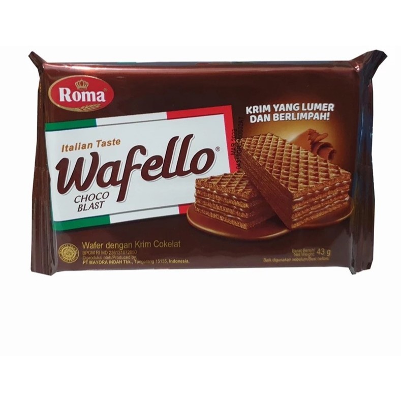 

WAFELLO WAFER ITALIAN CHOCOBLAST 43GR