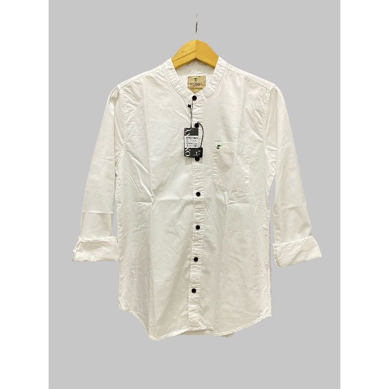 Kemeja Koko Pria Shanghai Polos Putih