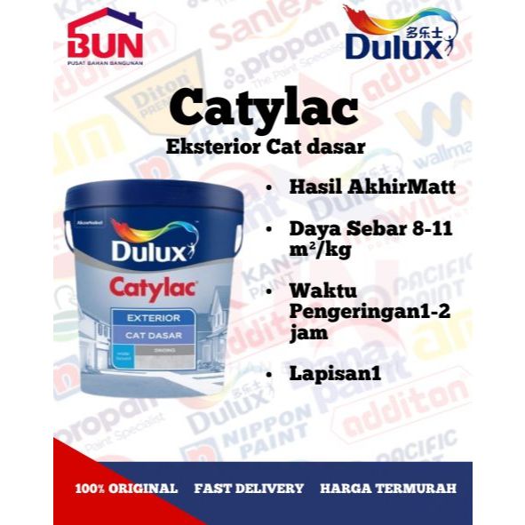 DULUX CATYLAC SEALER EKSTERIOR 4KG CAT BAGIAN LUAR DINDING DULUX CATYLAC