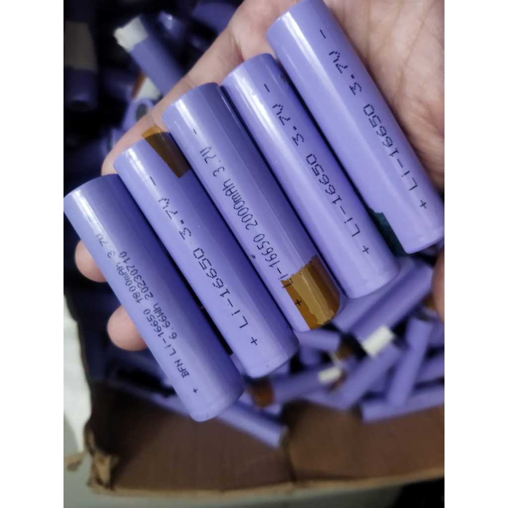 Baterai 16650 Bekas Laptop Batere Batrai Li Ion 2000 - 2250 mAh ori