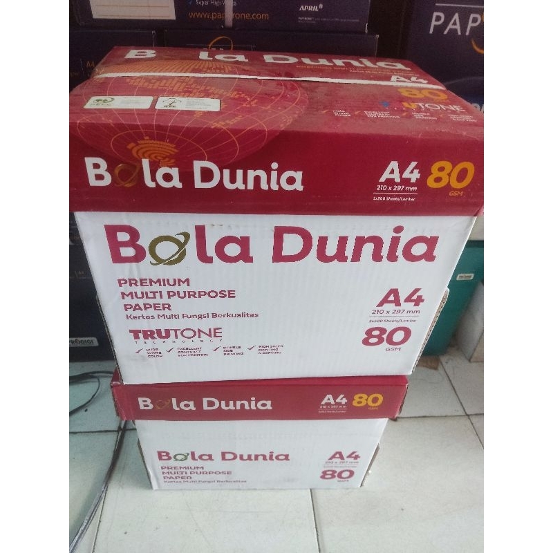 

Kertas A4 80 Bola Dunia Isi 5 Rim