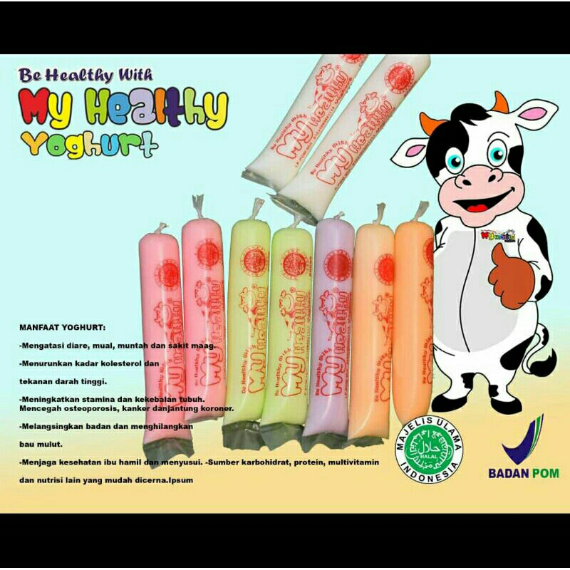

stik yoghurt isi 30 / yogurt stik / es lilin yoghurt