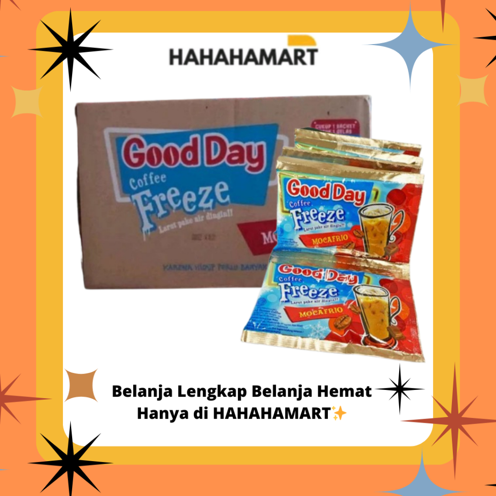 

Good Day Freeze Mocafrio Sachet 1 Karton Isi 120 Sachet