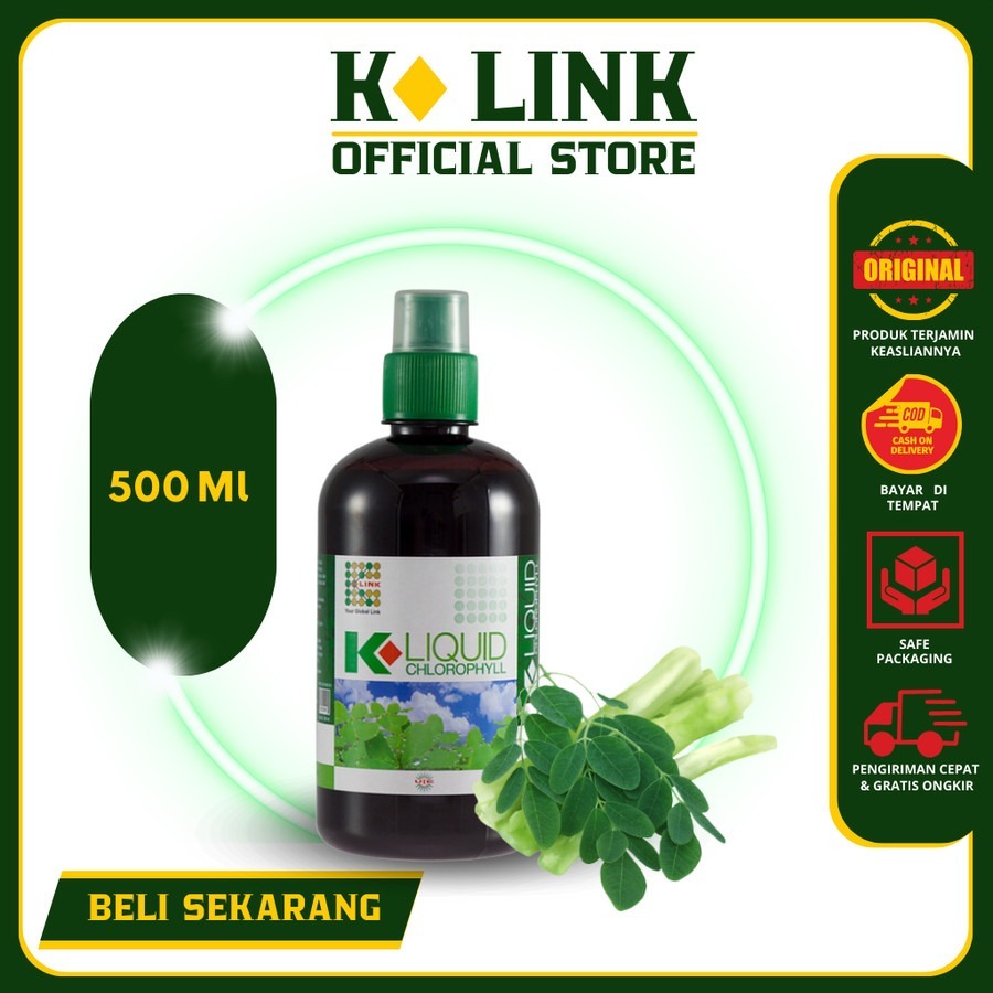 Klink Klorofil K Liquid Chlorophyll Original Clorophyl Clorofil Link Minuman Nutrisi Mendetokfikasi