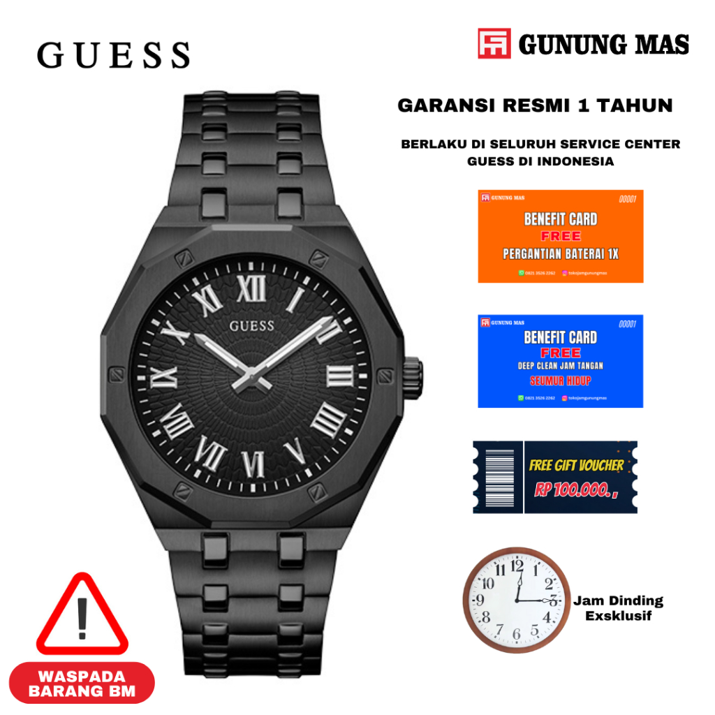 GUESS GW0575G3 Jam Tangan Pria 100% Original