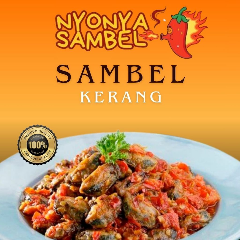 

SAMBEL KERANG NYONYA SAMBEL UKURAN 50 gr, 150 gr, dan 250gr