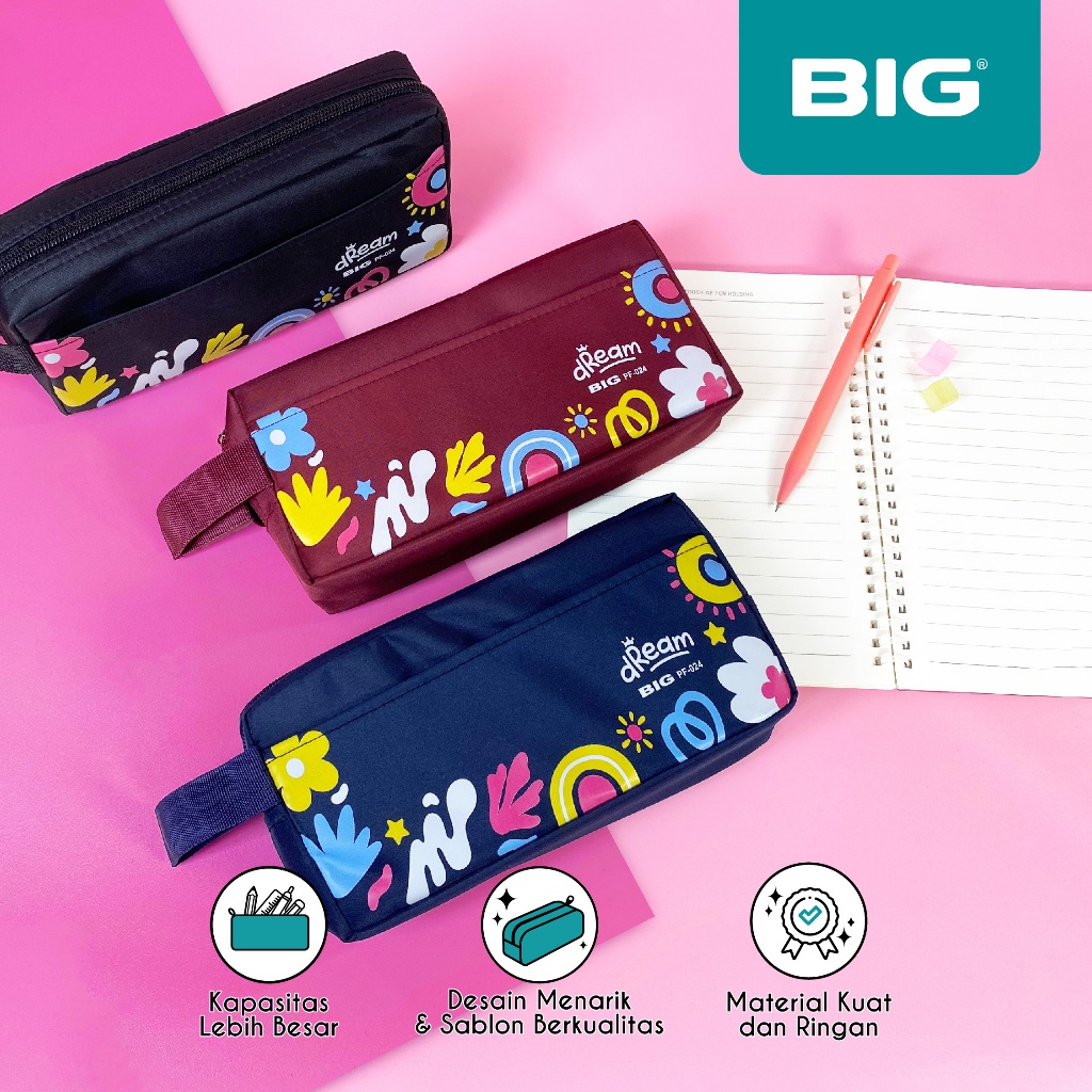 

BIG Tempat Pensil Kotak Pensil Tepak Pensil Pencil Case Model Dream PF-024