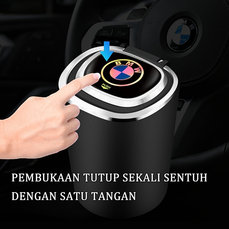 "Jual Produk METALIVE Asbak Mobil Stainless Steel Asbak Portable Gantung Multifungsi Dengan Tutup