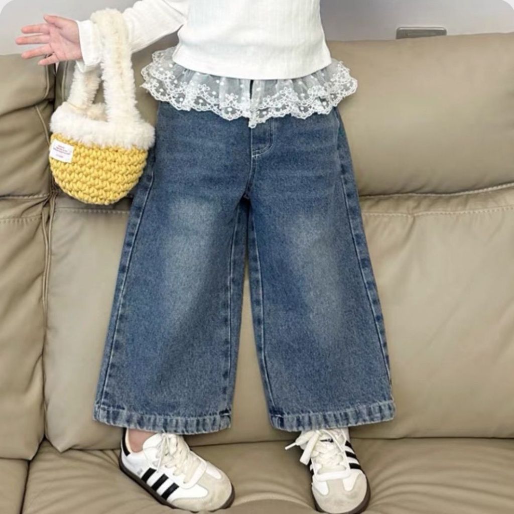 Celana Jeans Anak Perempuan Anak Perempuan Celana Kulot Jeans Celana Jeans Manis Anak Perempuan