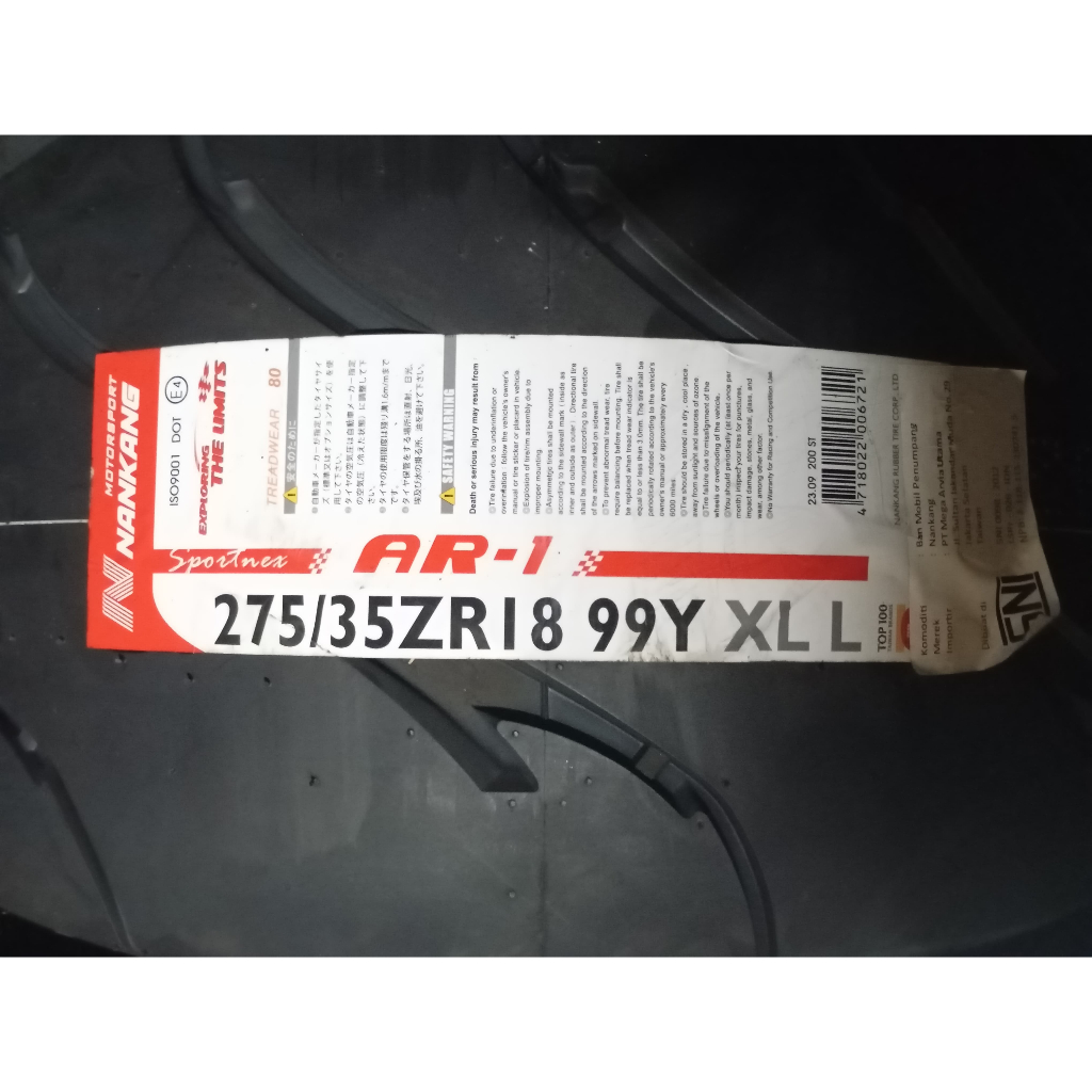 Ban Mobil Nankang AR1 275 35 r18 18 99Y XL L Semi Slick