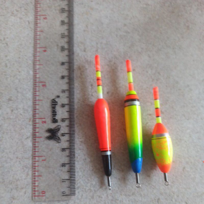 SET PELAMPUNG PANCING KAYU KLEM ISI 3PCS