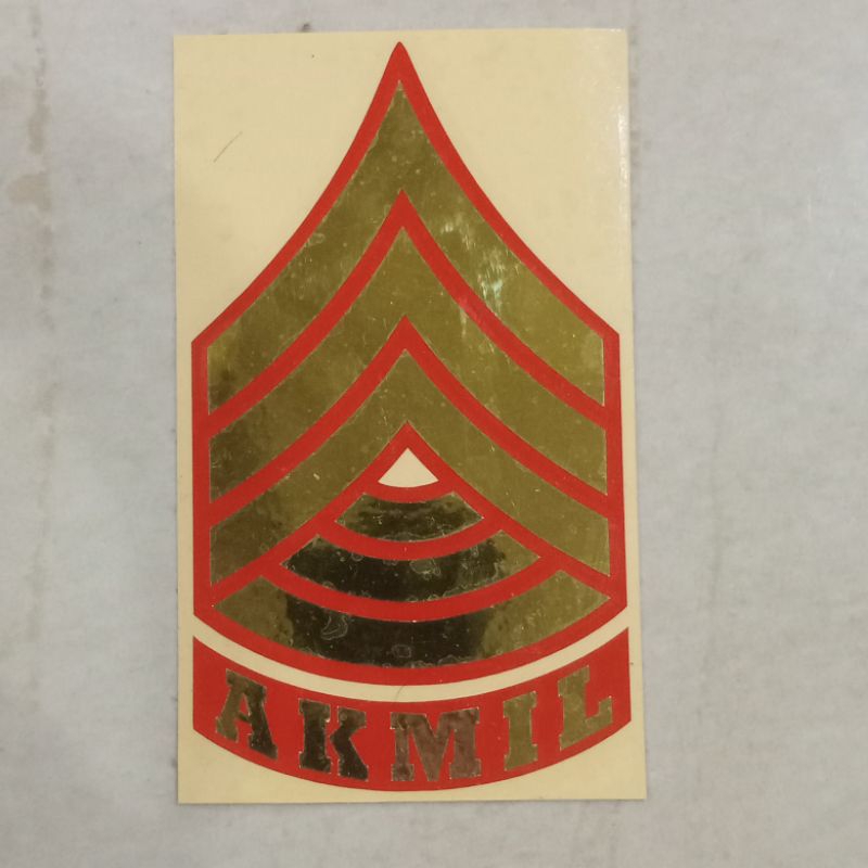 Sticker Sevron Pangkat AKMIL