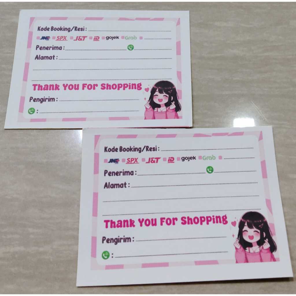 

Stiker Label Pengiriman Alamat Olshop Motif 1 Jual Perpcs