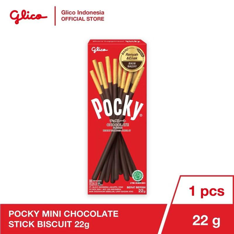

[PROMO!!] Pocky Mini 22gram - Snack Cemilan Pocky Coklat Strawberry Nikmat Termurah