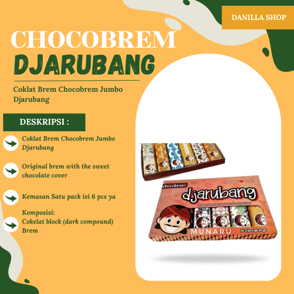 

Coklat Brem Chocobrem Jumbo Djarubang Premium