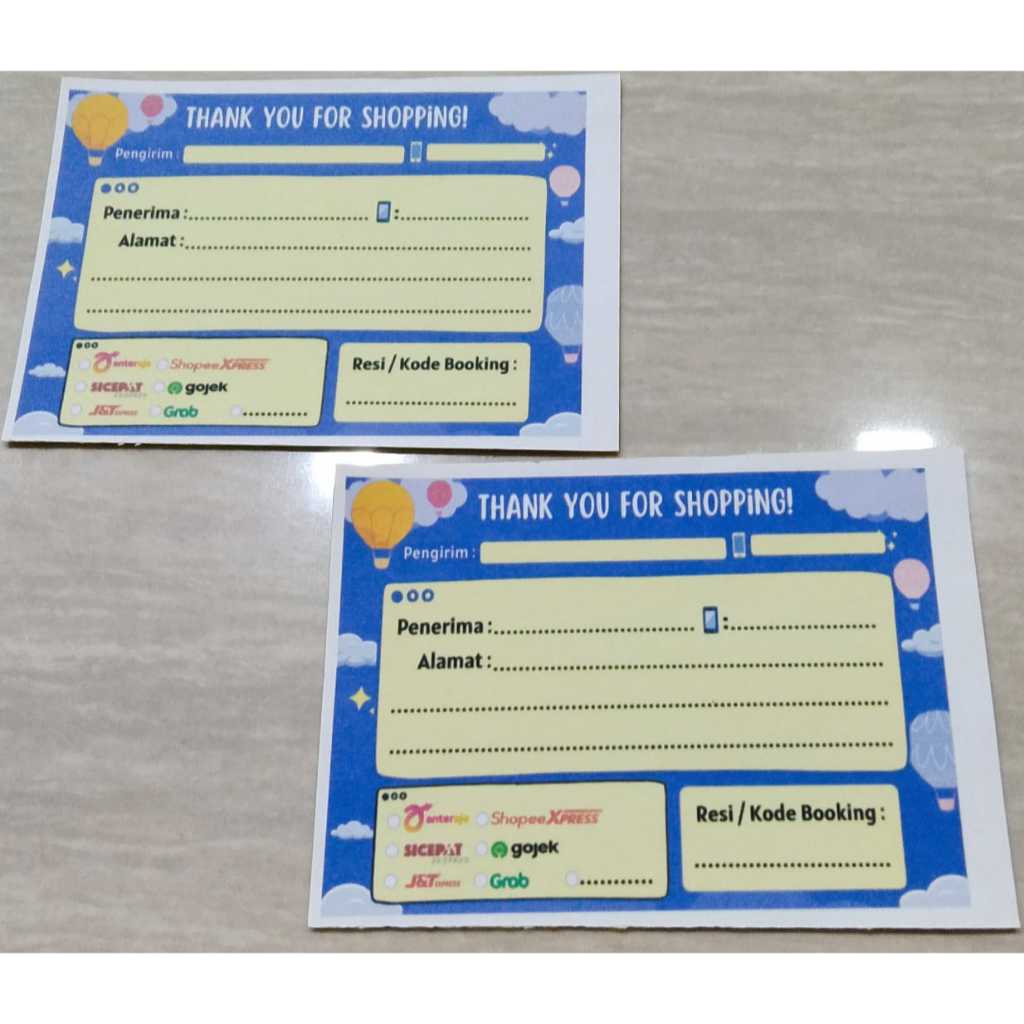 

Stiker Label Pengiriman Alamat Olshop Motif 4 Jual Perpcs