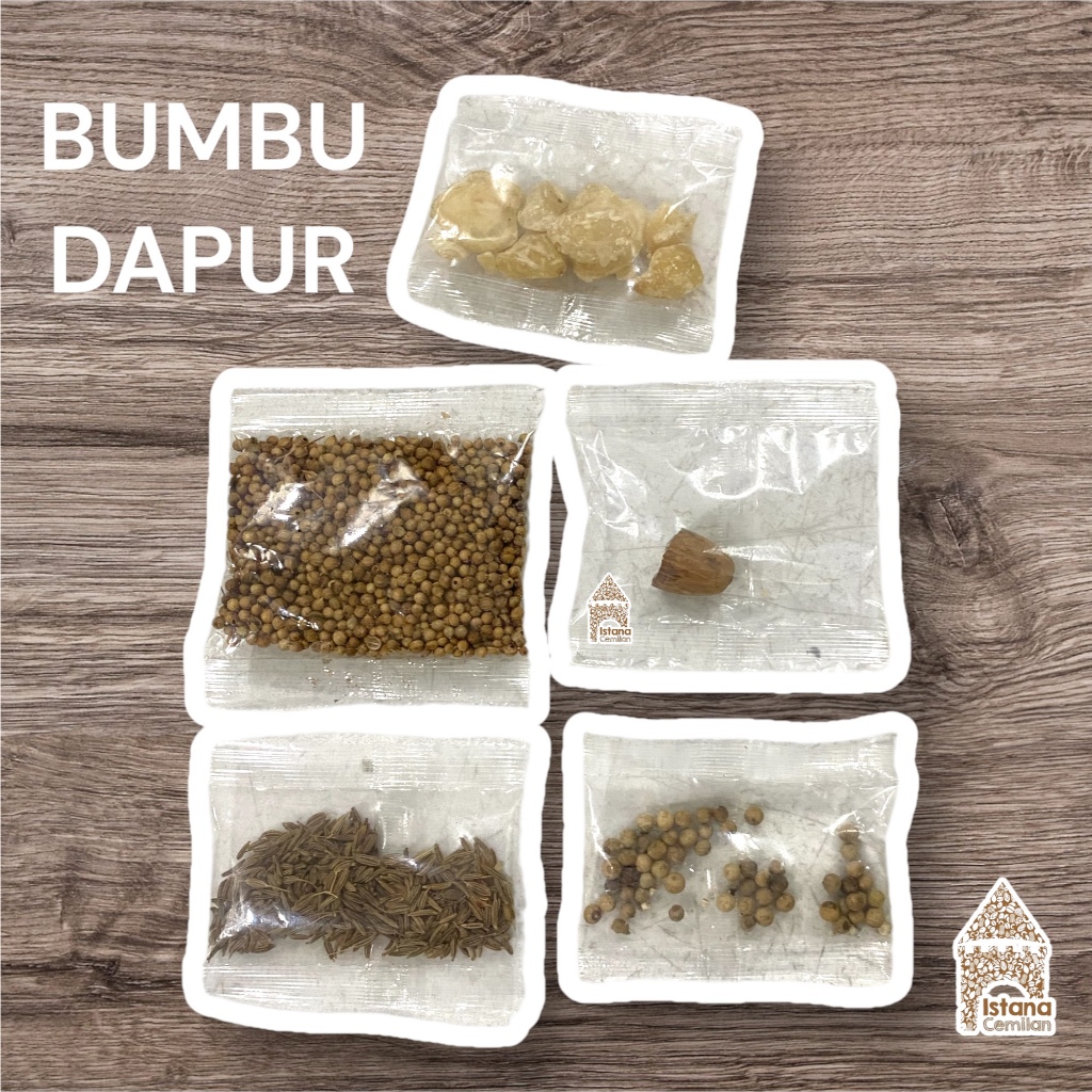 

Bumbu Dapur Rempah-rempah Kemiri / Ketumbar / Pala / Merica Biji / Jinten