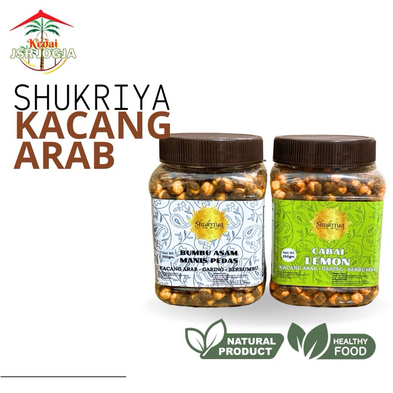 

Shukriya Kacang Arab Panggang Berbumbu (Flavour Roasted Chickpeas) All Varian