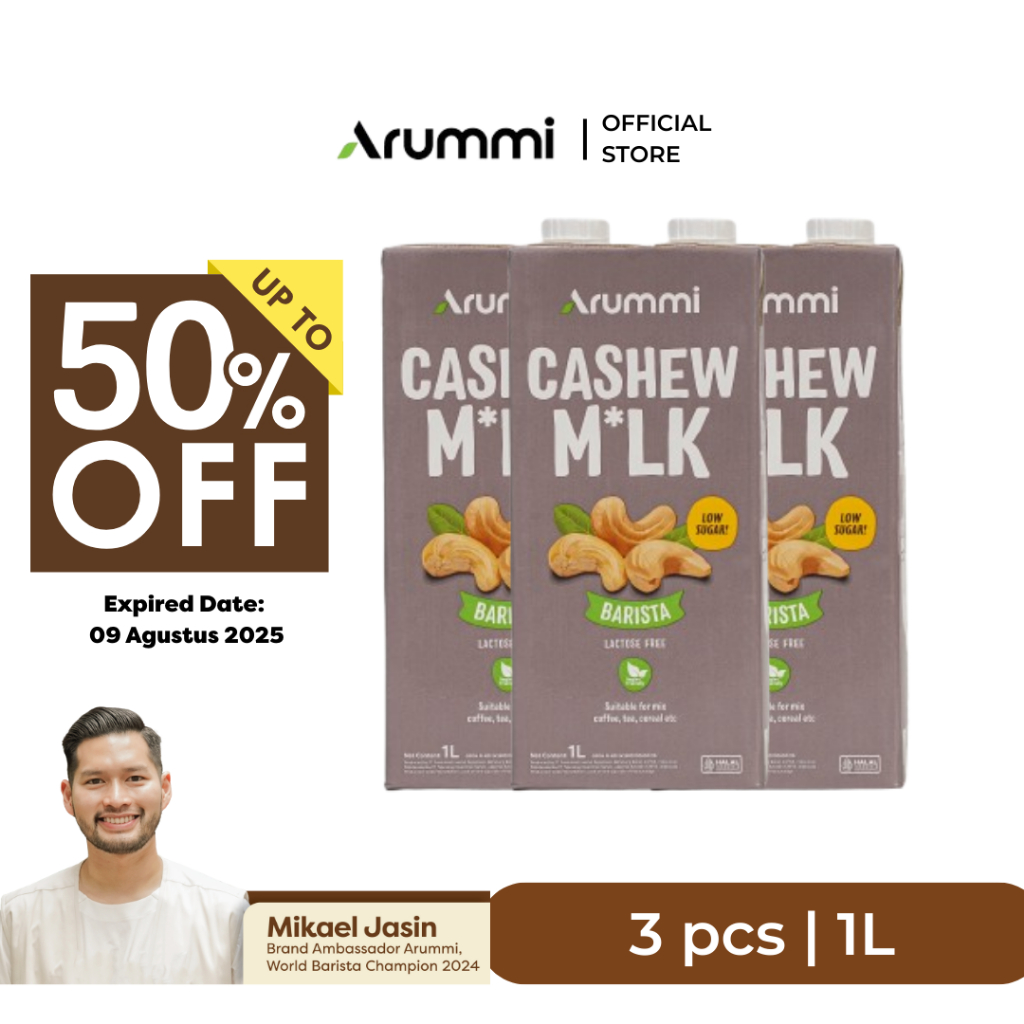 

[Bundle 3 pcs] Arummi Cashew Milk Barista 1L