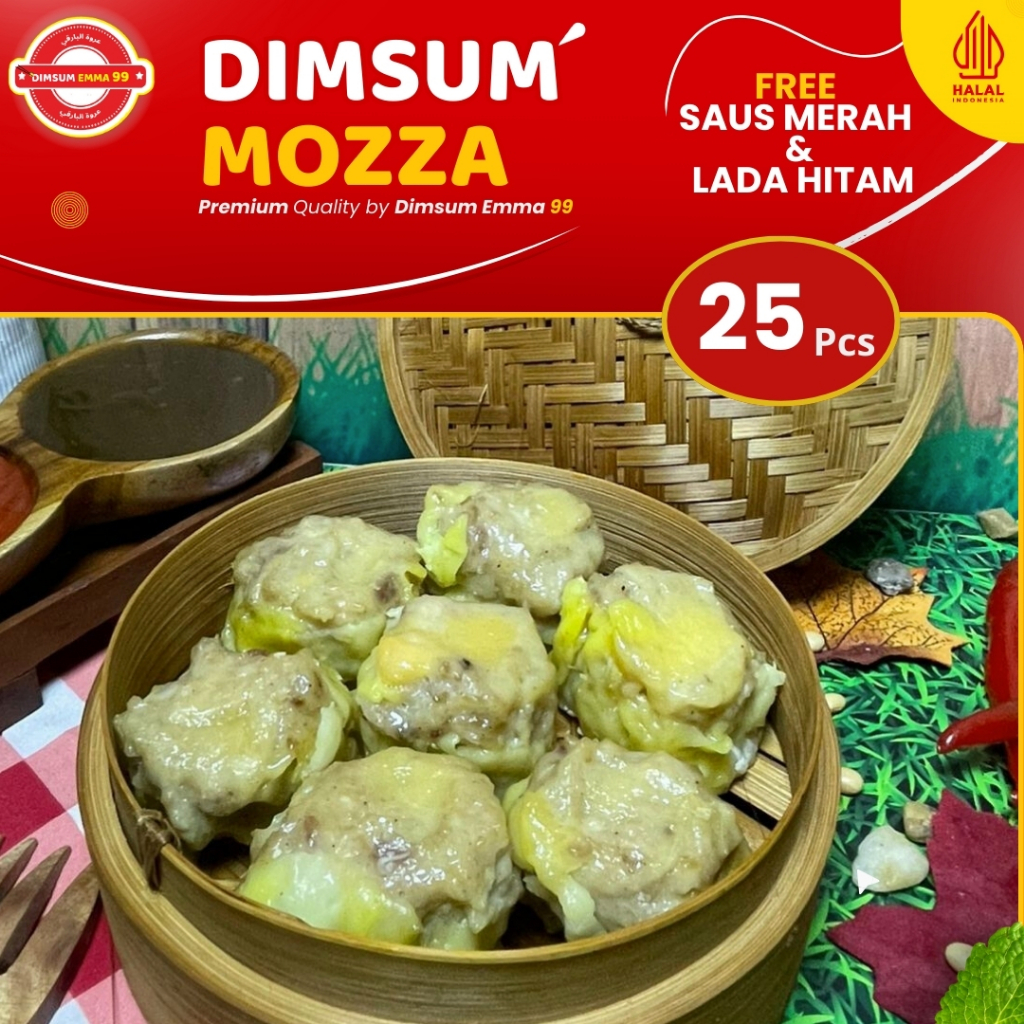 

Dimsum Ayam Mozarella isi 25pcs Free Saus Premium Frozen Halal
