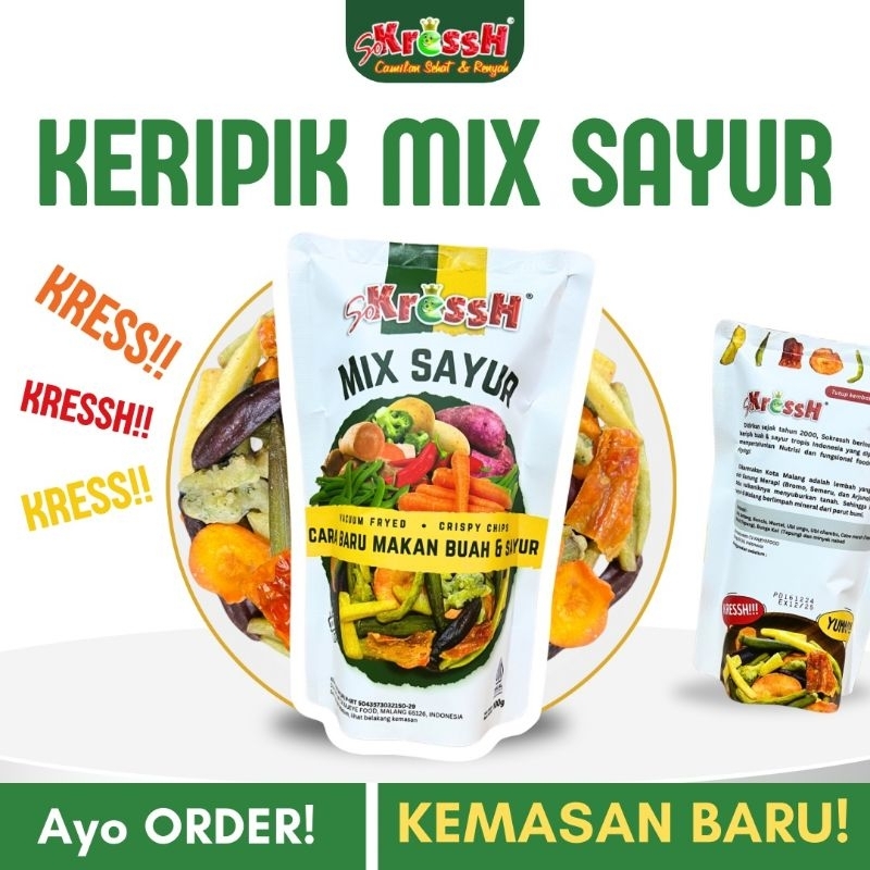 

keripik sayur mix 50gr sokressh