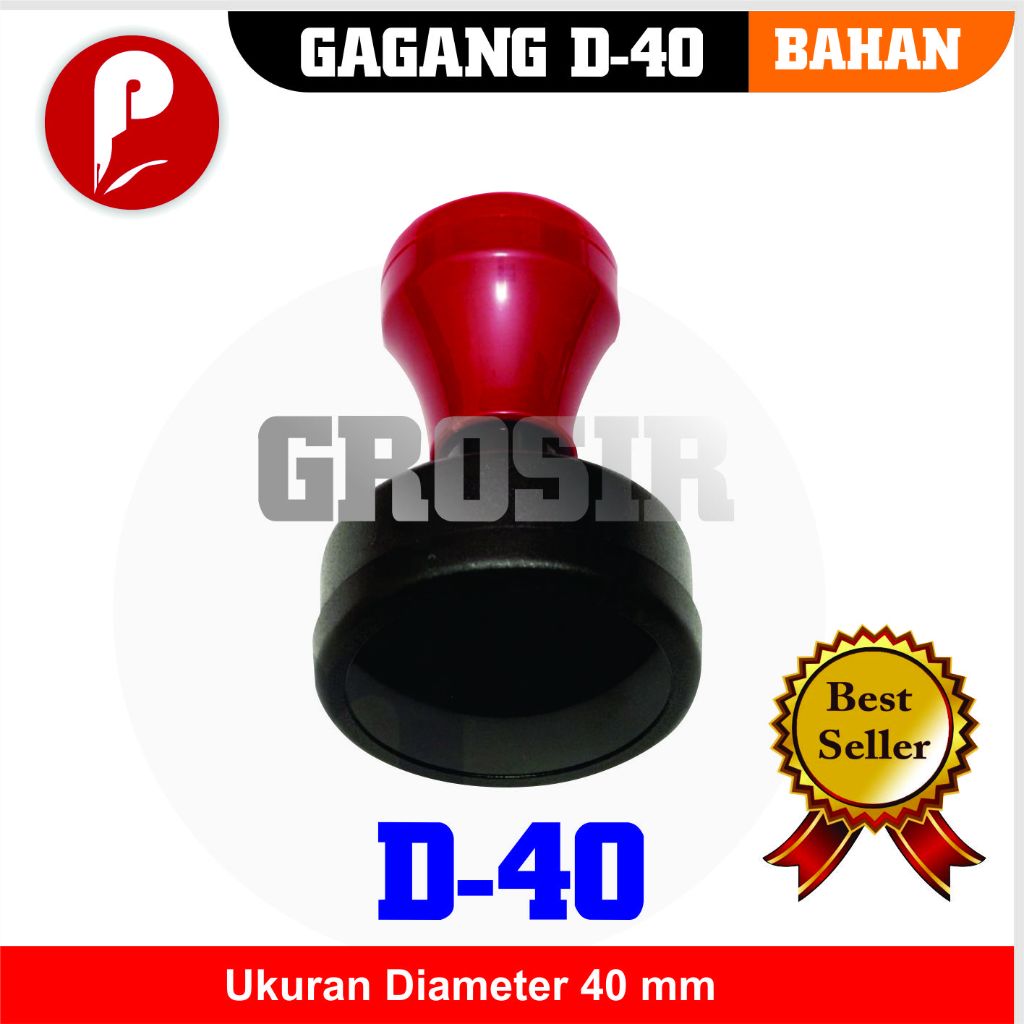 Gagang D40 Flash Bulat Diameter 40mm Grosir Stempel Warna Stempel Flash