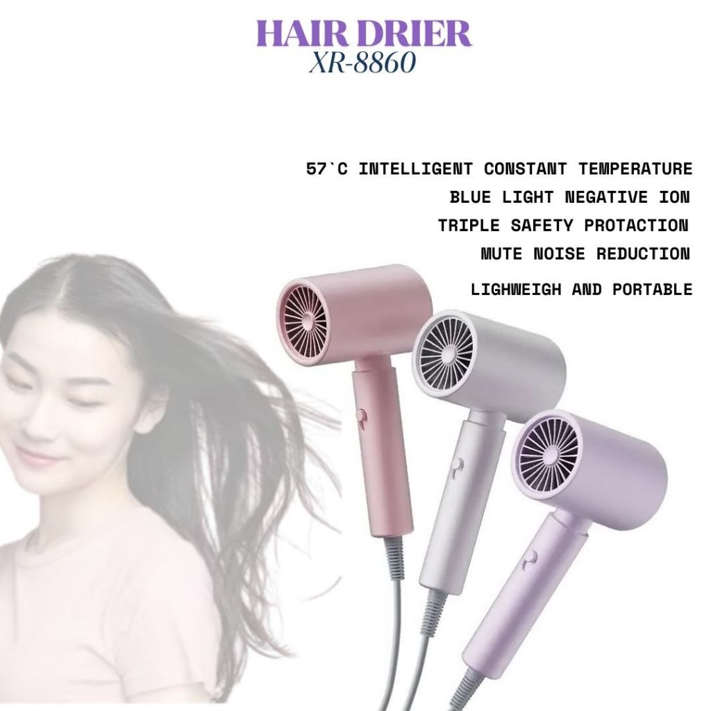 Hair Dryer Terbaik Female Daily, Hair Dryer Rambut Panas Dingin Portable, Hair Dryer Ion Negative