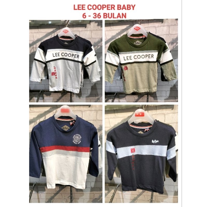 NEW ARRIVAL // T-shirt kaos lengan panjang anak laki-laki LEE COOPER BABY 6-36 bulan
