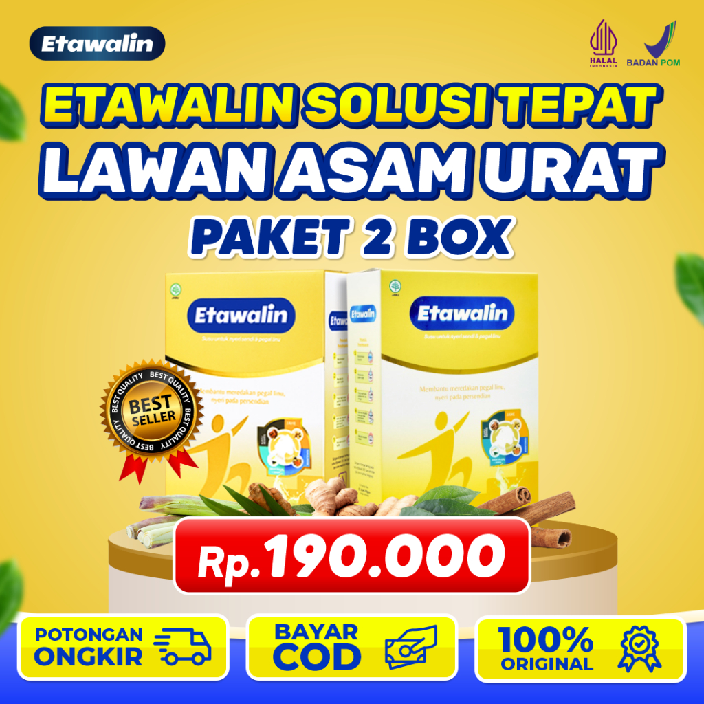 

GAJIAN BIG SALE!!! Etawalin Paket 2 Box Susu Kambing Etawa Asli Original Berkhasiat Mengatasi Asam Urat Rematik dan Pegel Linu Tanpa Efek Samping