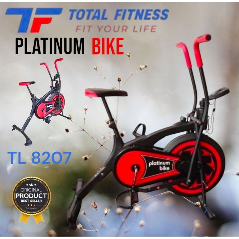 Sepeda Statis PLATINUM BIKE Total Fitnes TL 8207/Sepeda Terapi/Alat Olah raga In/Out dor