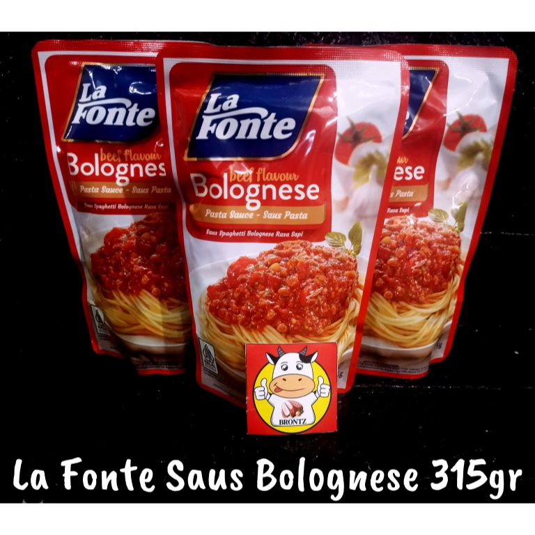 

LA FONTE SAUS BOLOGNESE 315GGR-BUMBU MASAK INSTANT-BRONTZ JOGJA