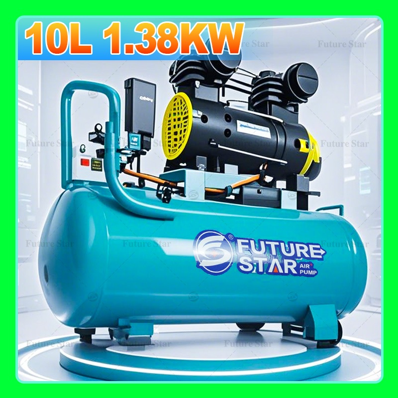 Mesin Kompresor Listrik / Air Compressor Tank Oilless Portable / Angin Silent Ultra Quiet Oil Free E