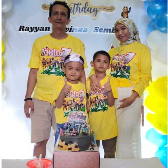 kaos roblox bahan  katun combed 20 super premium | FREE tambah nam dan foto | rolox | baju roblox | 