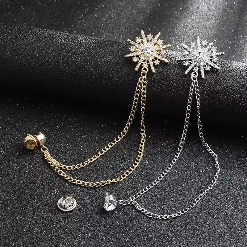 Bros Rantai Kebaya Janggan Bros Baju Rantai Bros Pin Rantai Pin Baju Melayu Rumbai Rantai Lapel Pin