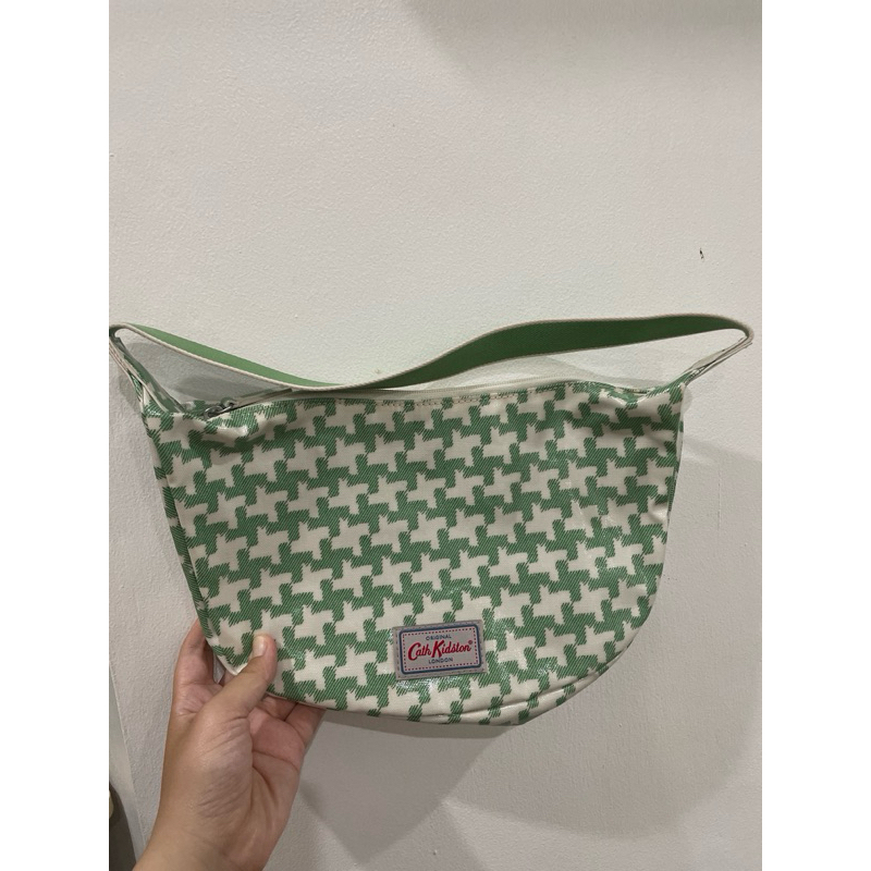 Cath Kidston Original Green Half Moon Bag