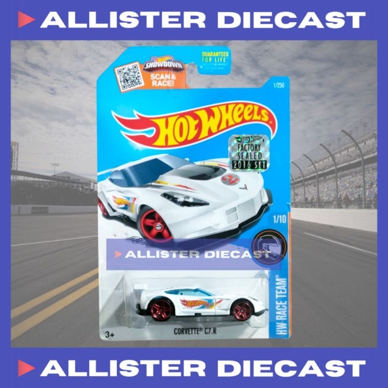EXCLUSIVE RECOLOR K-MART FS Hot Wheels Corvette C7R Putih Hotwheels Corvette C7 R Putih HW Race Team