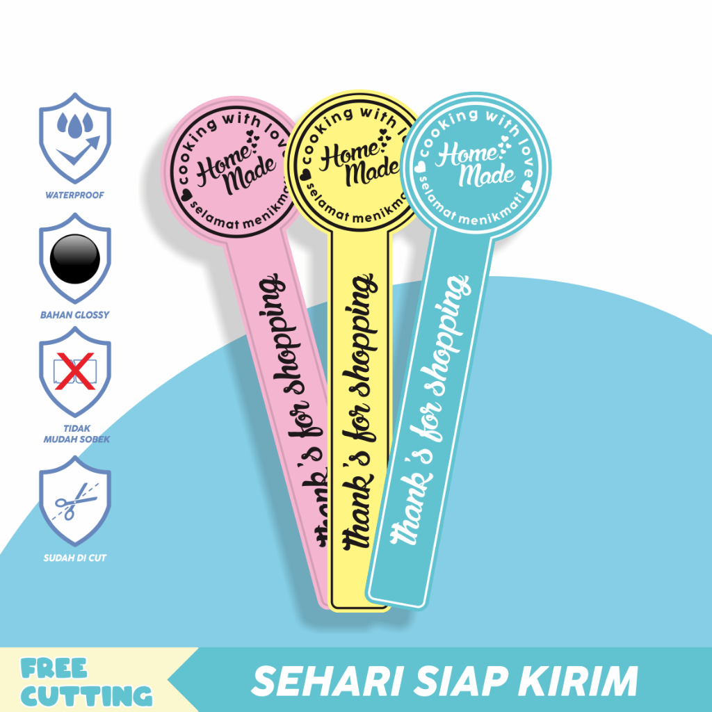 

print & cut stiker label segel homemade