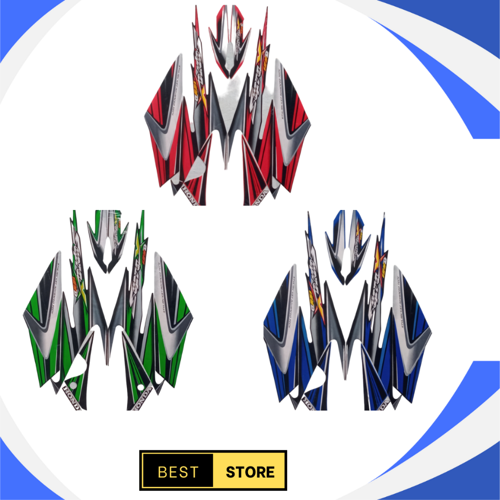 Stiker Striping List Body Supra X 125 D 2006 Standar Motor Honda Supra X 125 D 2006 Terbaik