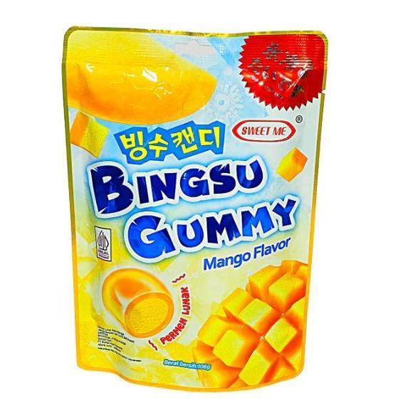 

Permen SWEET ME BINGSU GUMMY Mango Flavor PERMEN LUNAK Rasa Mangga (Mango flavored Soft Candy Ball shaped) 108gr