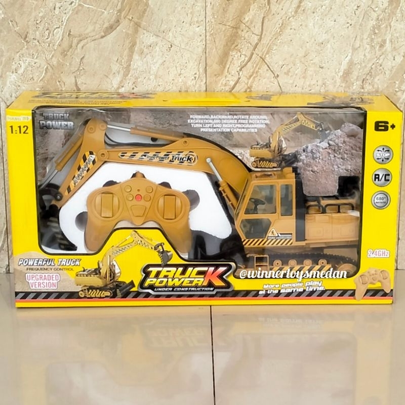 Mainan Truck Power Rc Excavator Besar / Truck Beko Remote Control Jumbo (EK)