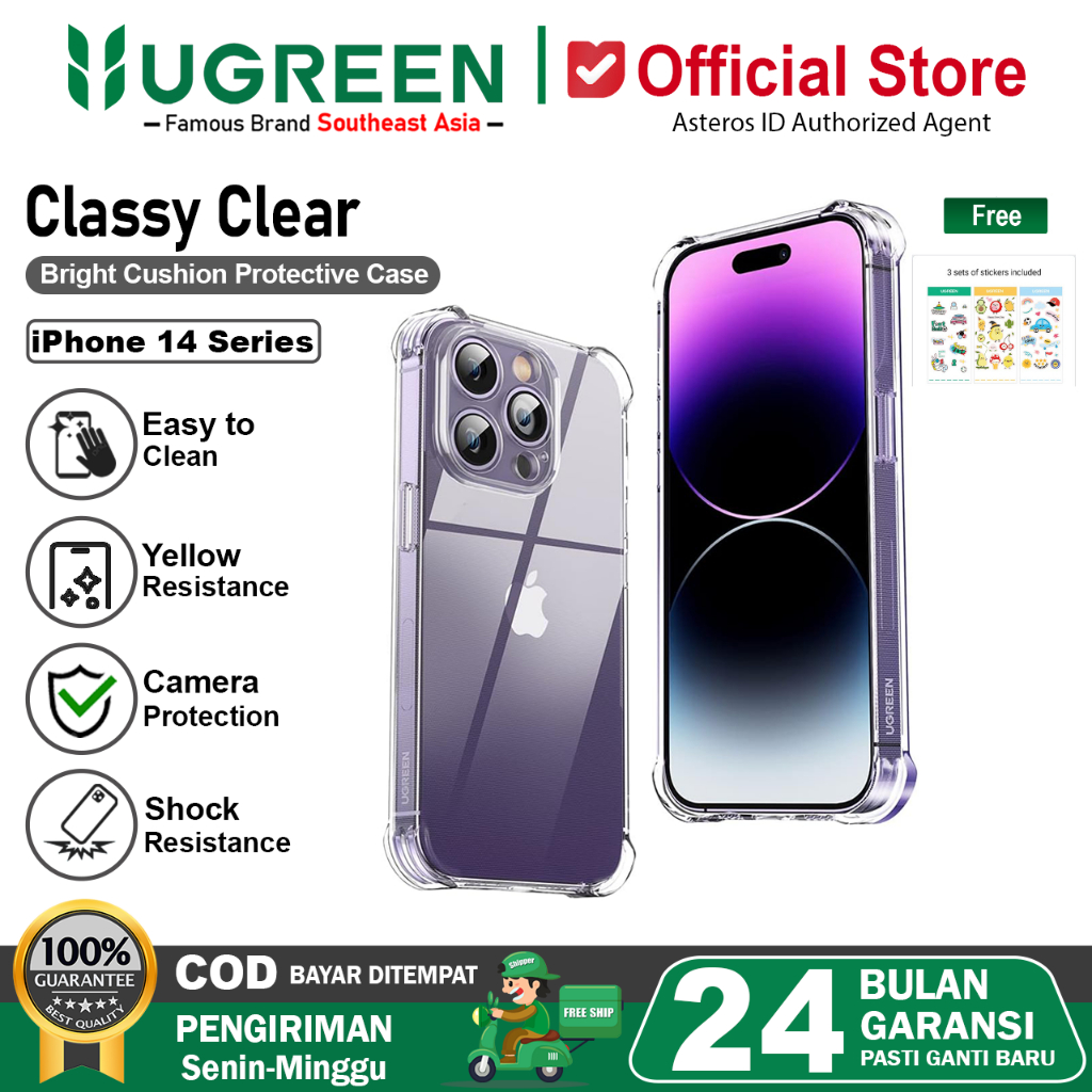 UGREEN Clear Protective Case iPhone 14 Pro Max 14 Plus 14 Pro Series PREMIUM