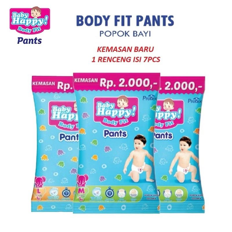 Baby Happy Renceng Isi 7 Pcs  S/M/L/XL / Sachet