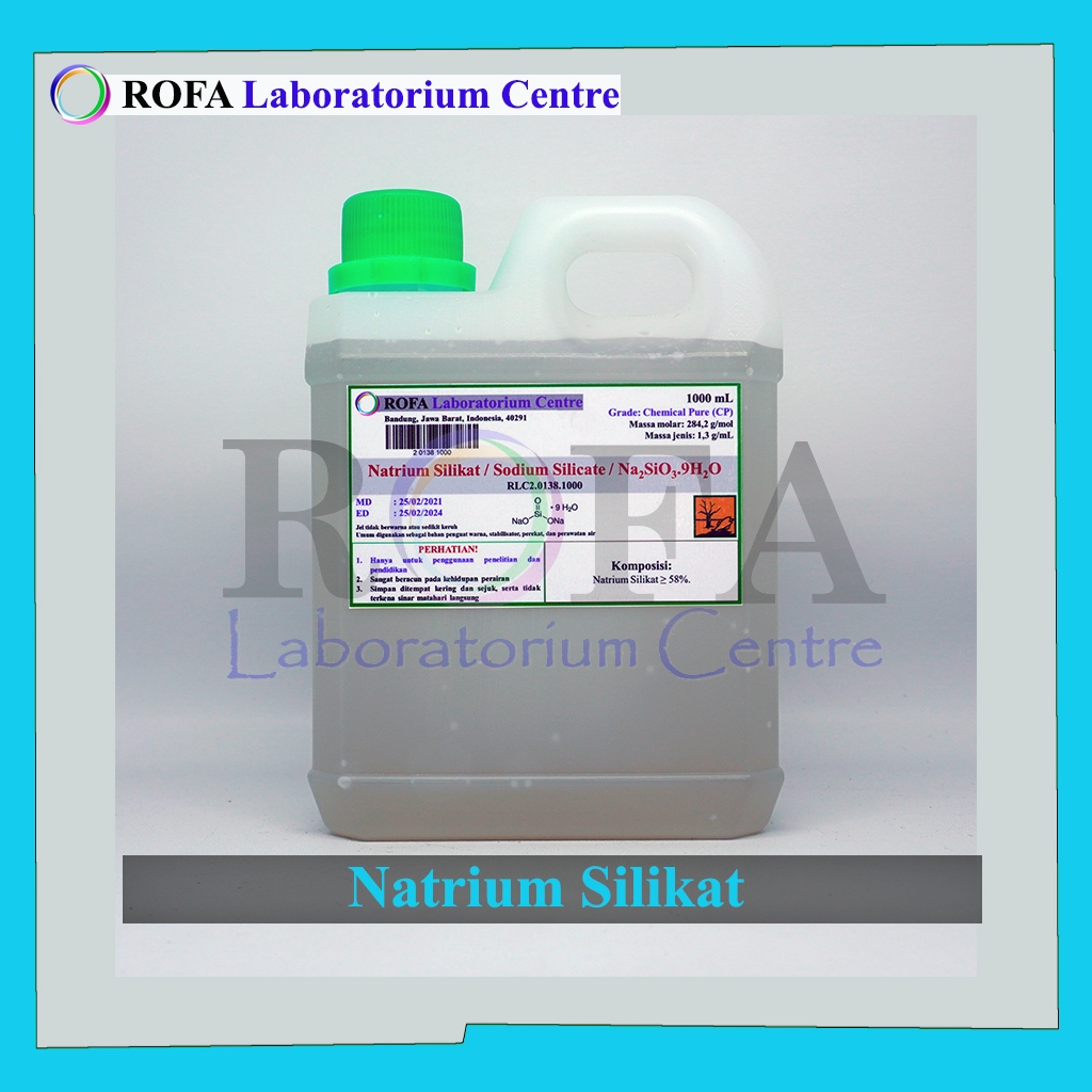 Natrium Silikat / Sodium Silicate / Waterglass / Na2SiO3 9H2O 1000 mL - Chemicals Solution