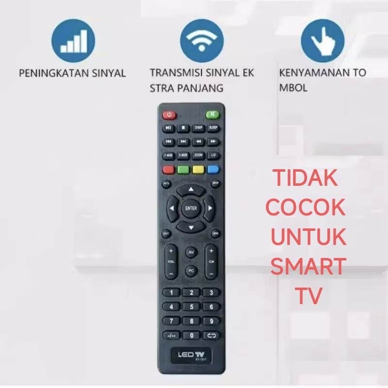 RK REMOTE TV LED ORIGINAL AOYAMA-JOKBEN-TRISONIK-MITOCHIBA-JUC-WEYON SAKURA TV