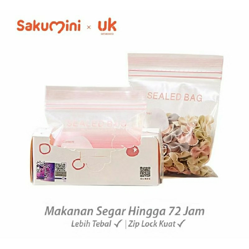 SAKUMINI Zipper Lock Plastik Bag | Kantong Plastik Makanan