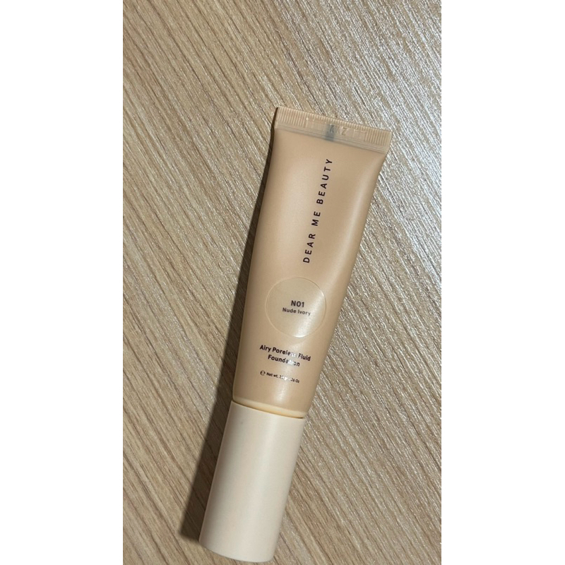Preloved Makeup Airy Poreless Fluid Foundation Dear Me Beauty Shade N01 Nude Ivory