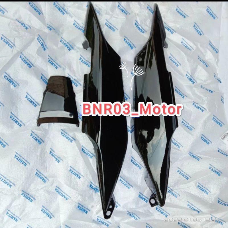 Cover Body Belakang Motor Megapro New/Primus Warna Hitam